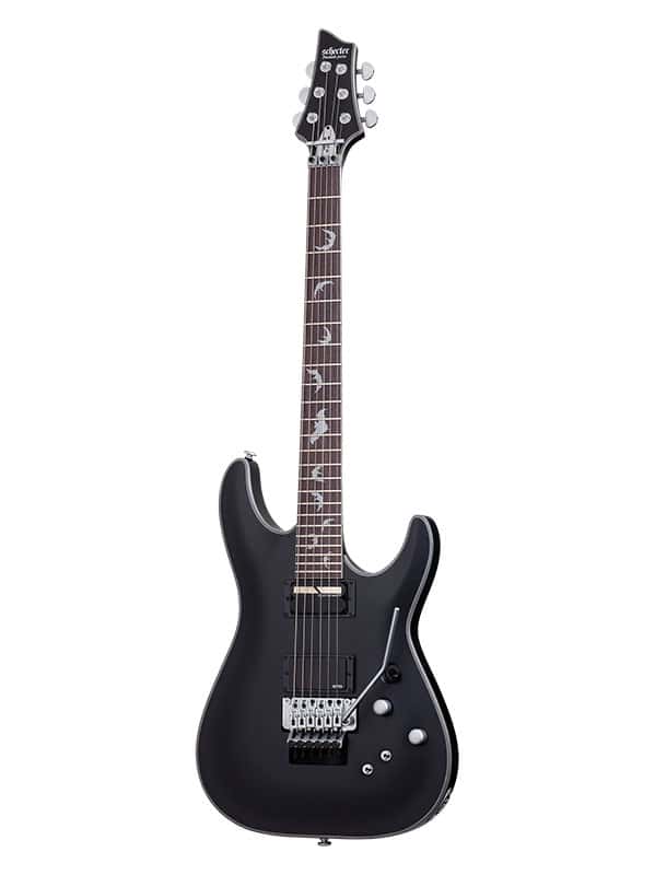 SCHECTER DAMIEN 6 PLATINUM FR SUSTAINIAC SATIN BLACK