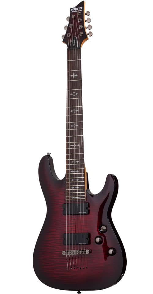 SCHECTER DEMON 7 CHERRY RED