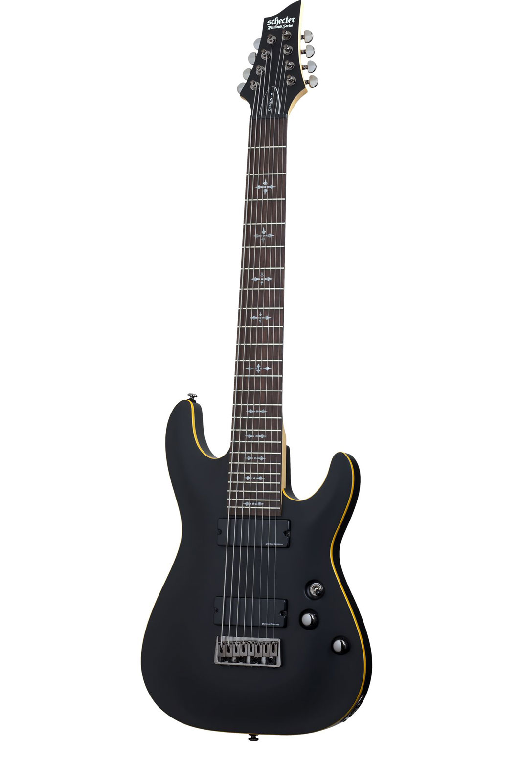 SCHECTER Demon 8 Aged Black Satin