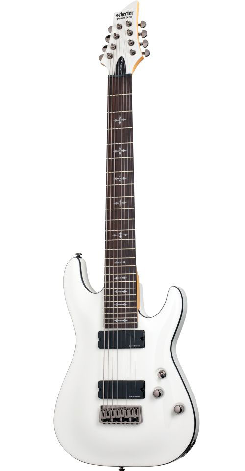 Schecter Demon 8 Vintage White