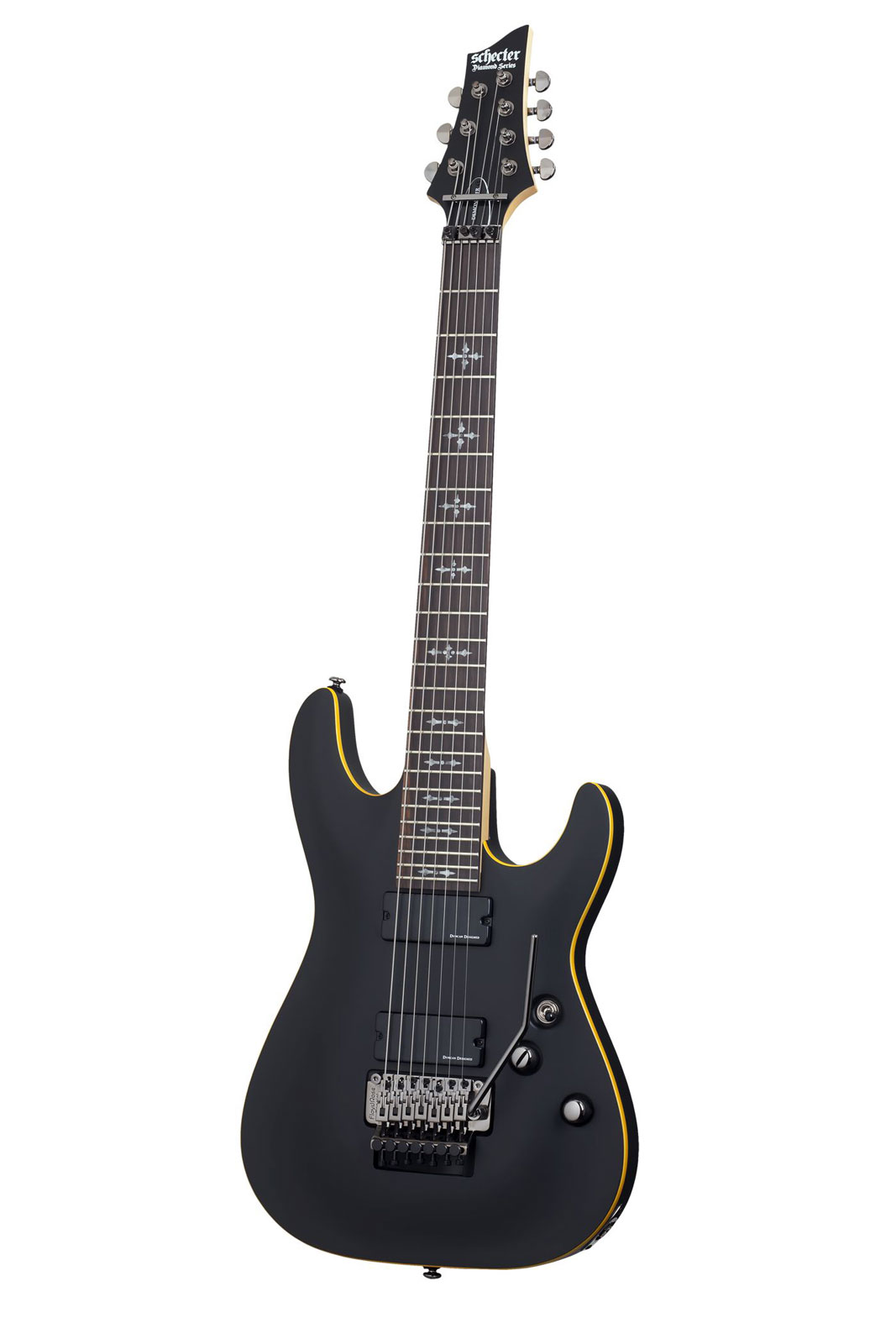 Schecter Demon 7 Fr Aged Black Satin