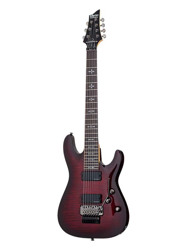 SCHECTER DEMON 7 FR CHERRY RED