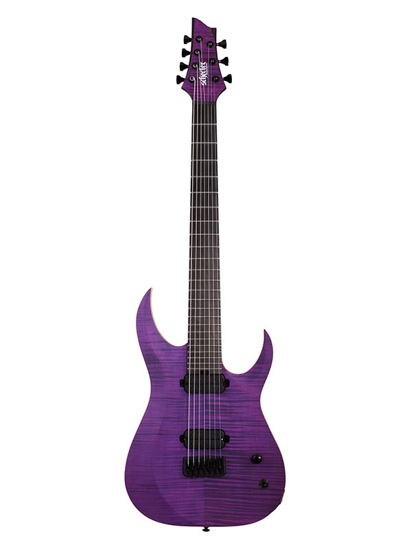 SCHECTER TAO-7 JOHN BROWNE SIGNATURE SATIN TRANS PURPLE