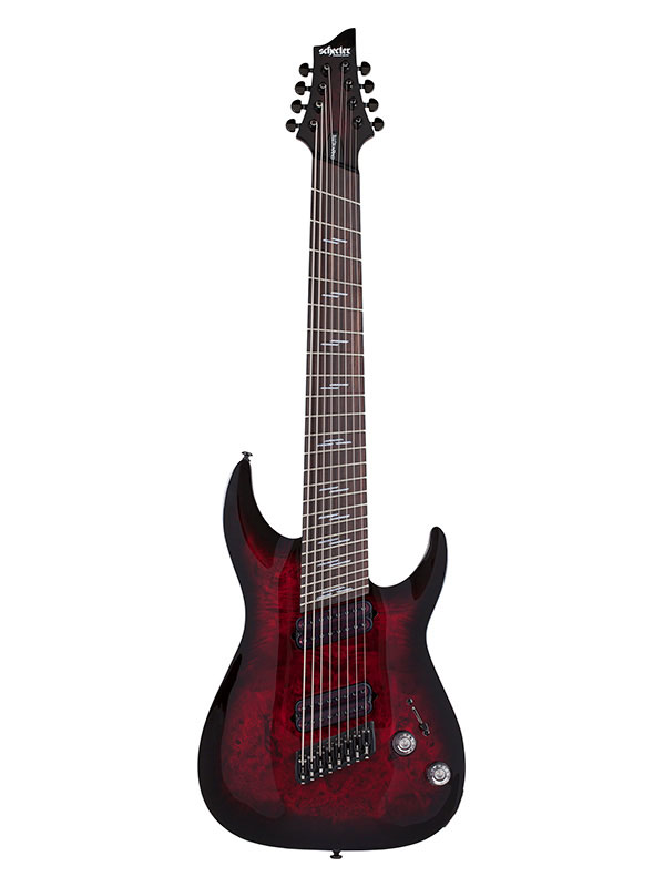 SCHECTER Omen 8 Ms Elite Black Cherry Burst