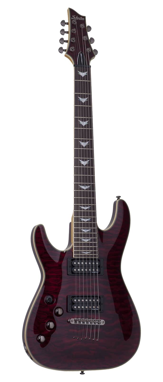 SCHECTER OMEN 7 EXTREME LH BLACK CHERRY