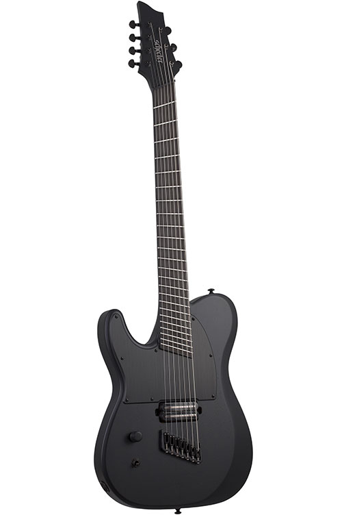 SCHECTER Pt-7 Black Multi-Scale Ops Lh Satin Black Open Pore