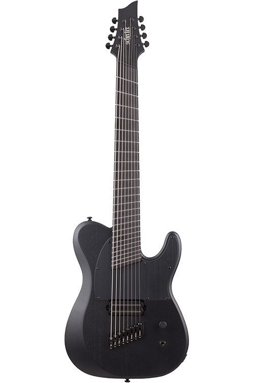 SCHECTER Pt-8 Black Multi-Scale Ops Satin Black Open Pore