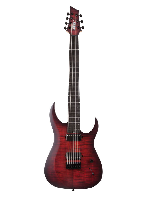 SCHECTER Sunset 7 Extreme Scarlet Burst