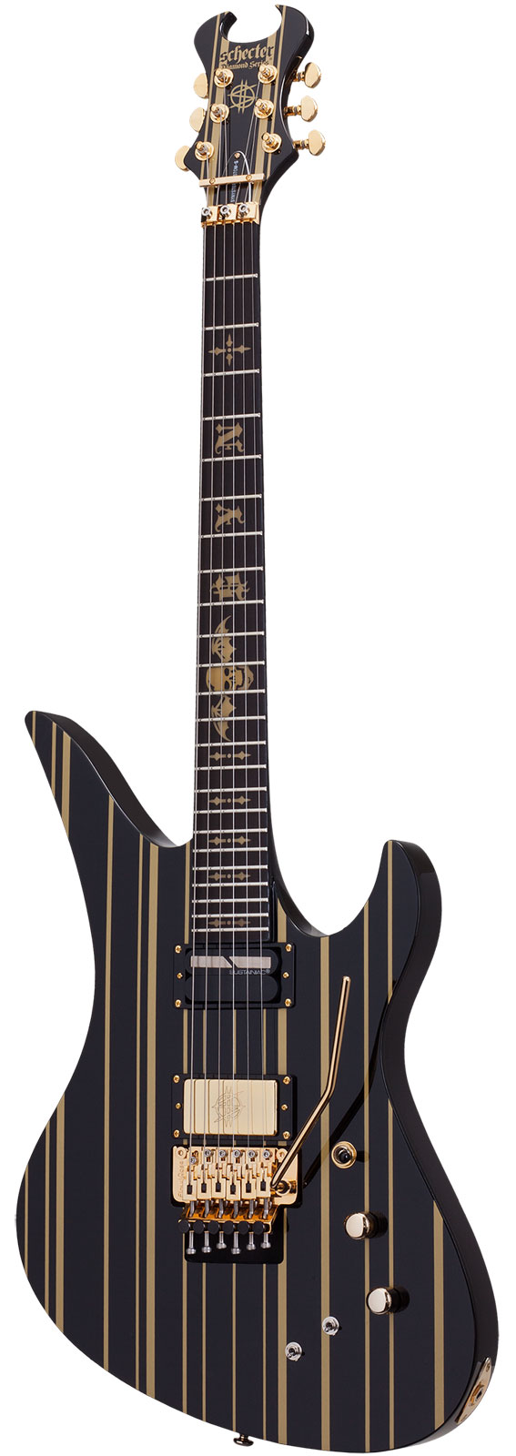 SCHECTER Custom Sustainiac Synyster Gate Signature Black Gold