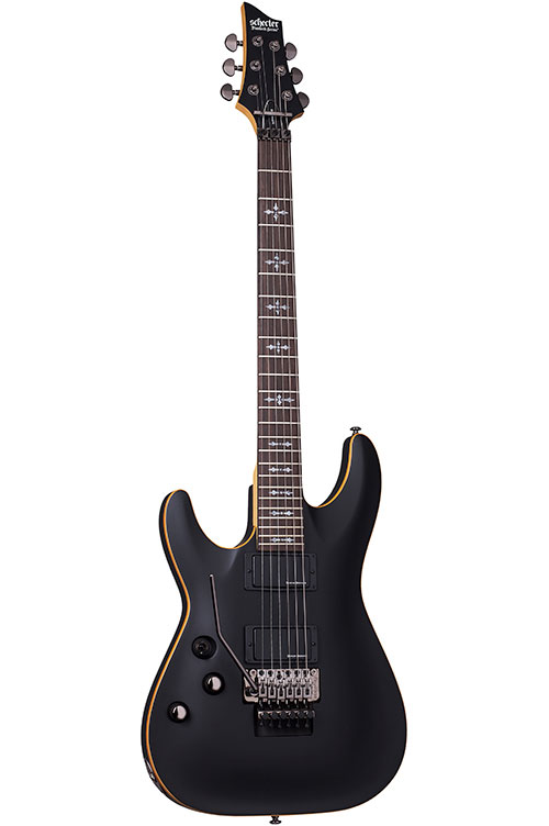 SCHECTER Demon 6 Floyd Gaucher Aged Black Satin