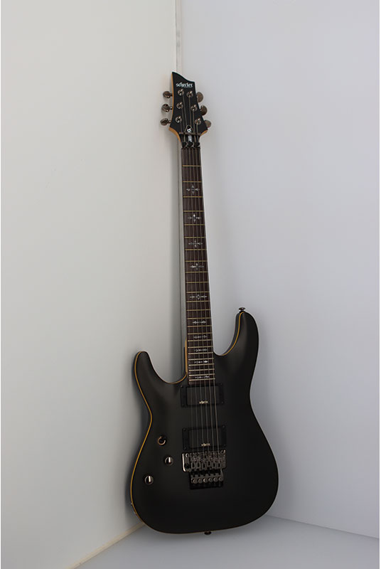 SCHECTER Demon 6 Floyd LH Aged Black Satin