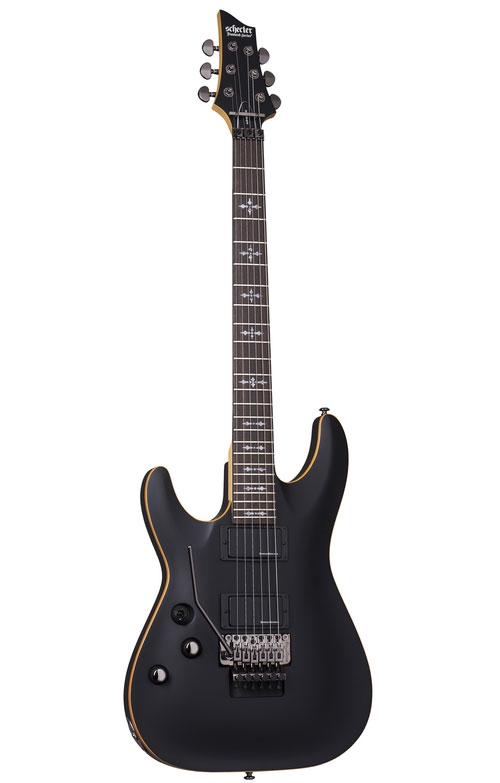 SCHECTER Demon 6 Floyd LH Aged Black Satin