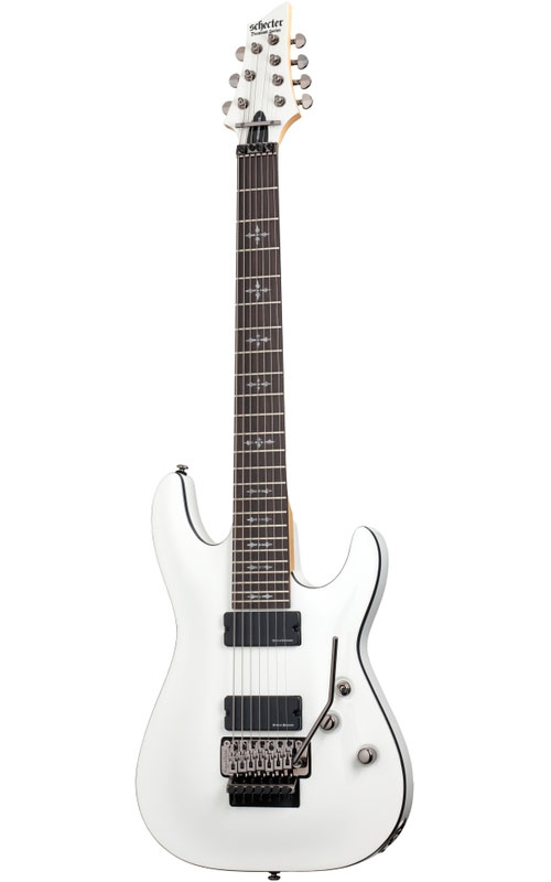 SCHECTER Demon 7 Floyd Vintage White