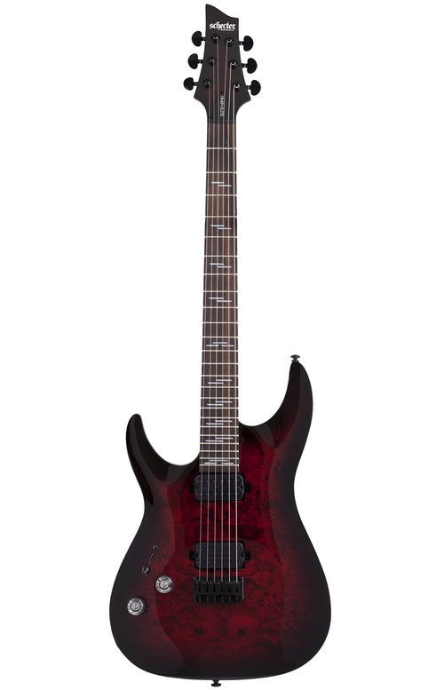 SCHECTER Omen Elite 6 LH Black Cherry Burst