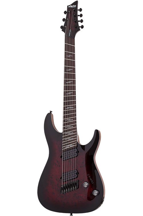 SCHECTER Omen Elite 7 Multi-Scale Black Cherry Burst
