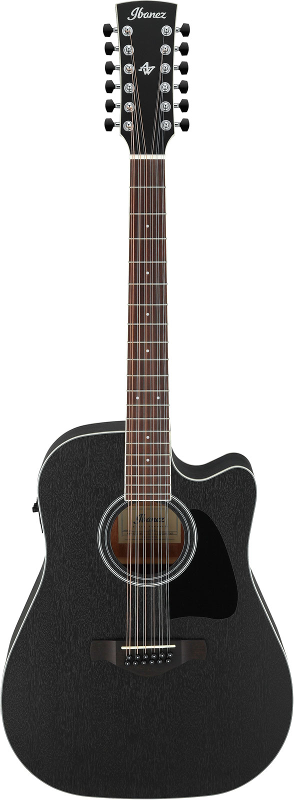 IBANEZ AW8412CE-WK-WEATHERED BLACK ARTWOOD