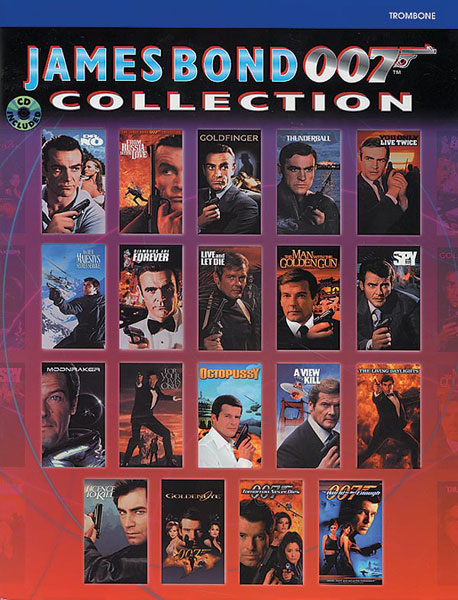 ALFRED PUBLISHING BARRY JOHN - JAMES BOND 007 COLLECTION + CD - TROMBONE AND PIANO