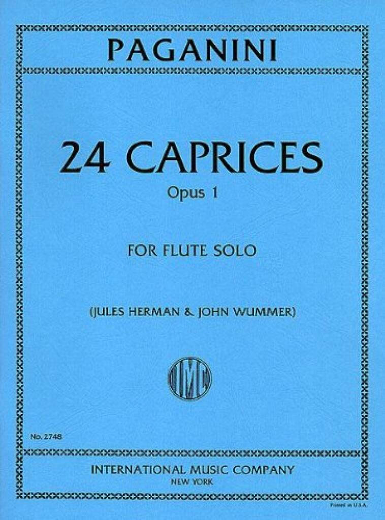 IMC PAGANINI N. - 24 CAPRICES OP.1 - FLUTE SOLO