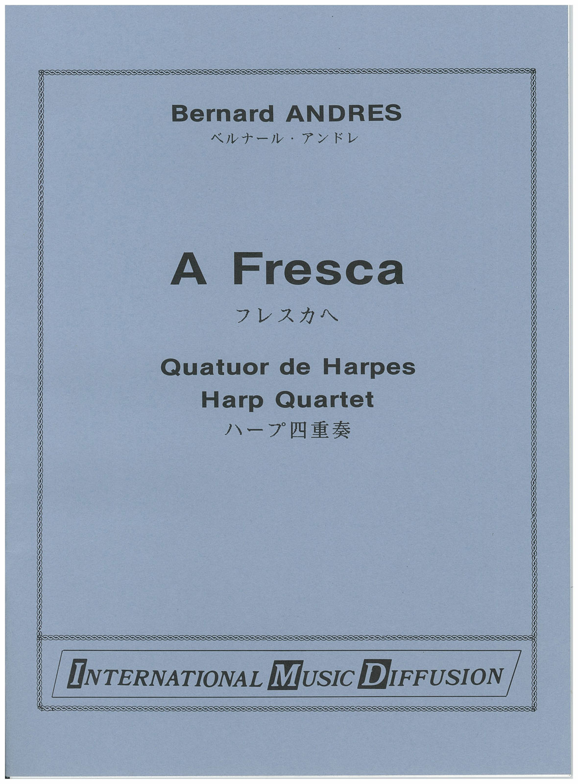 IMD ARPEGES ANDRES - A FRESCA - QUATUOR HARPES