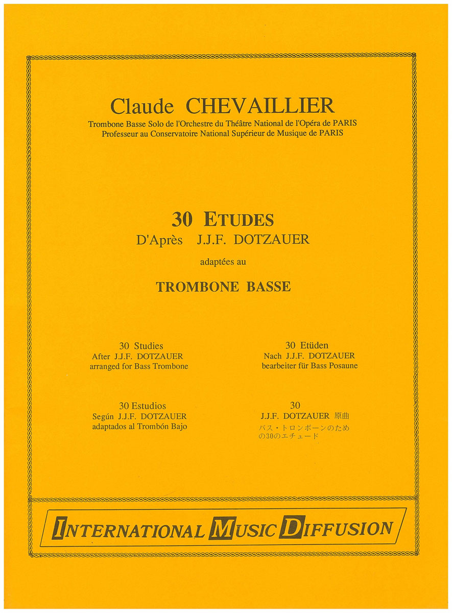 IMD ARPEGES DOTZAUER - 30 ÉTUDES - TROMBONE BASSE