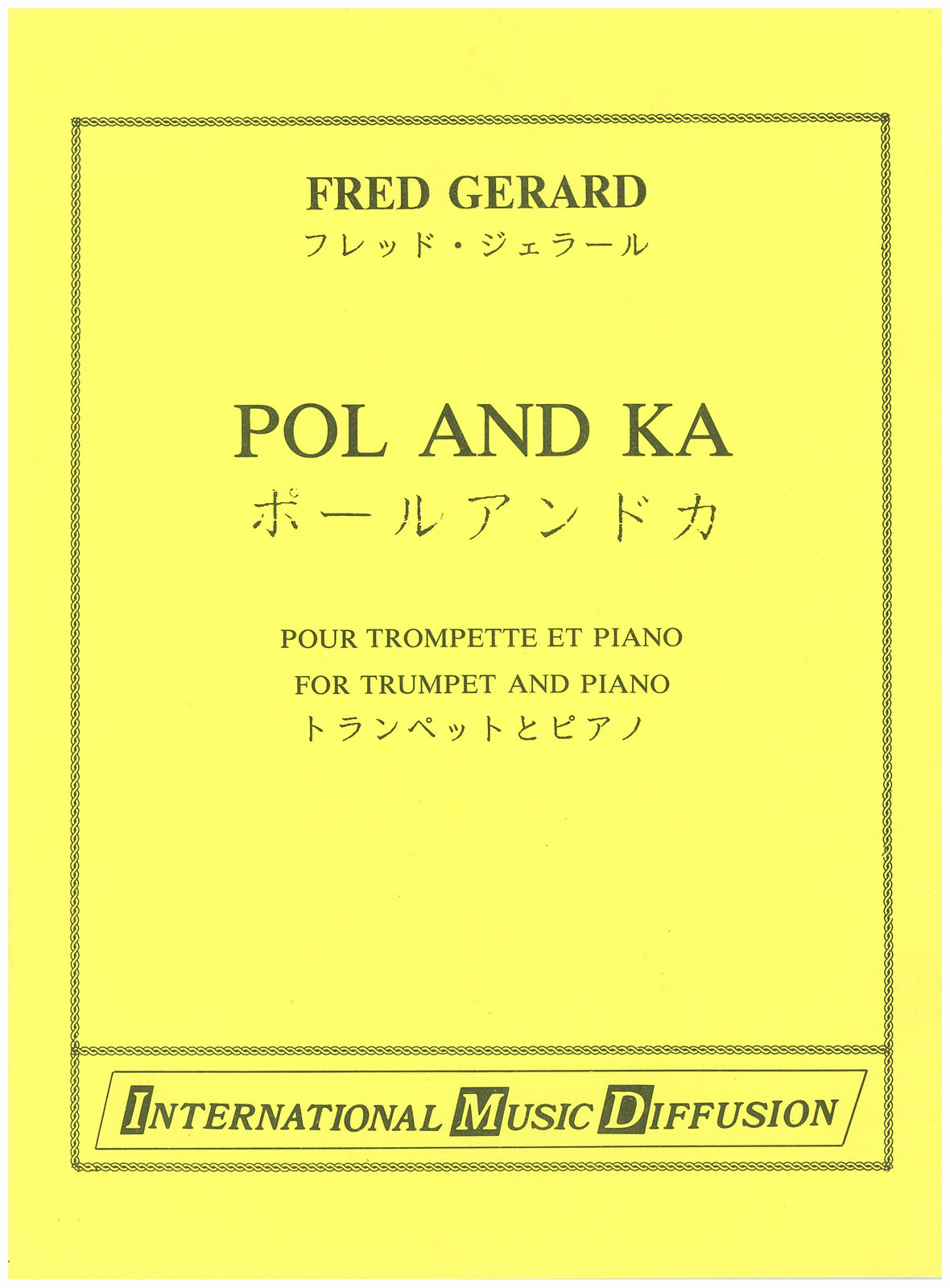 IMD ARPEGES GERARD - POL AND KA - TROMPETTE & PIANO