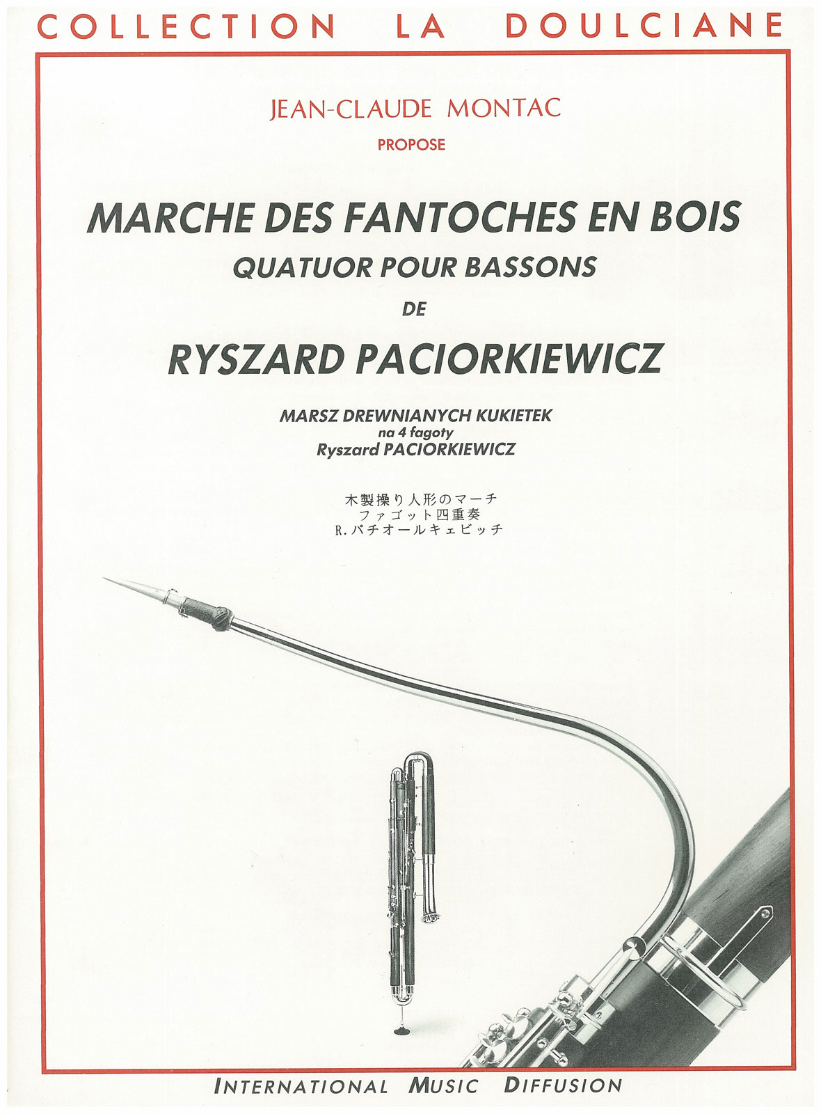 IMD ARPEGES PACIORKIEWICZ - LA MARCHE DES FANTOCHES - QUATUOR BASSONS
