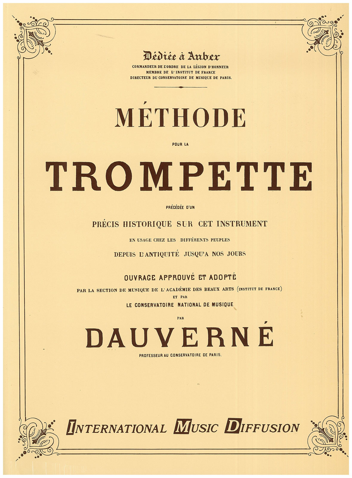 IMD ARPEGES DAUVERNE - MÉTHODE TROMPETTE - TROMPETTE
