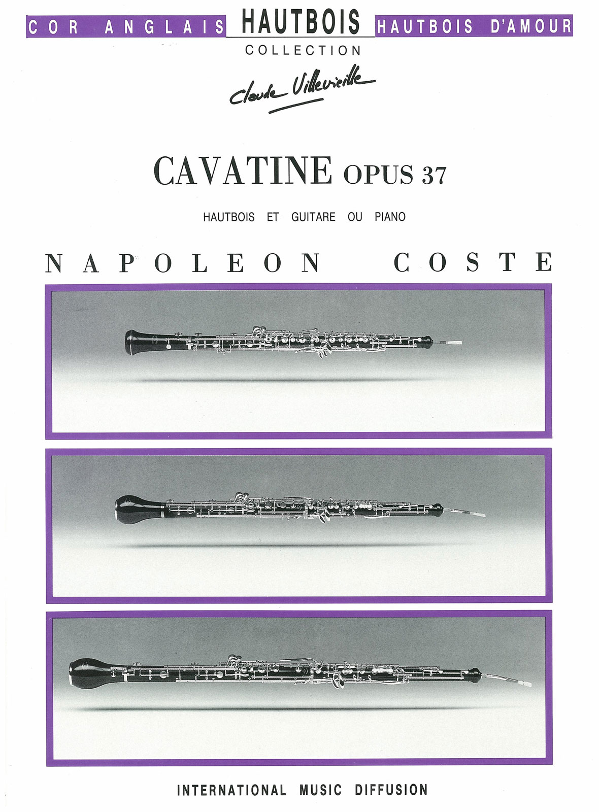 IMD ARPEGES COSTE - CAVATINE OP 37 - HAUTBOIS & GUITARE OU PIANO