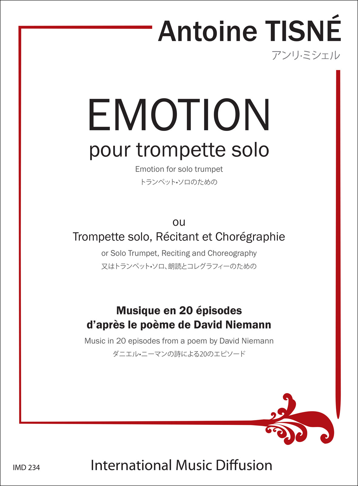 IMD ARPEGES TISNE - EMOTION - TRP SOLO & RÉCITANT