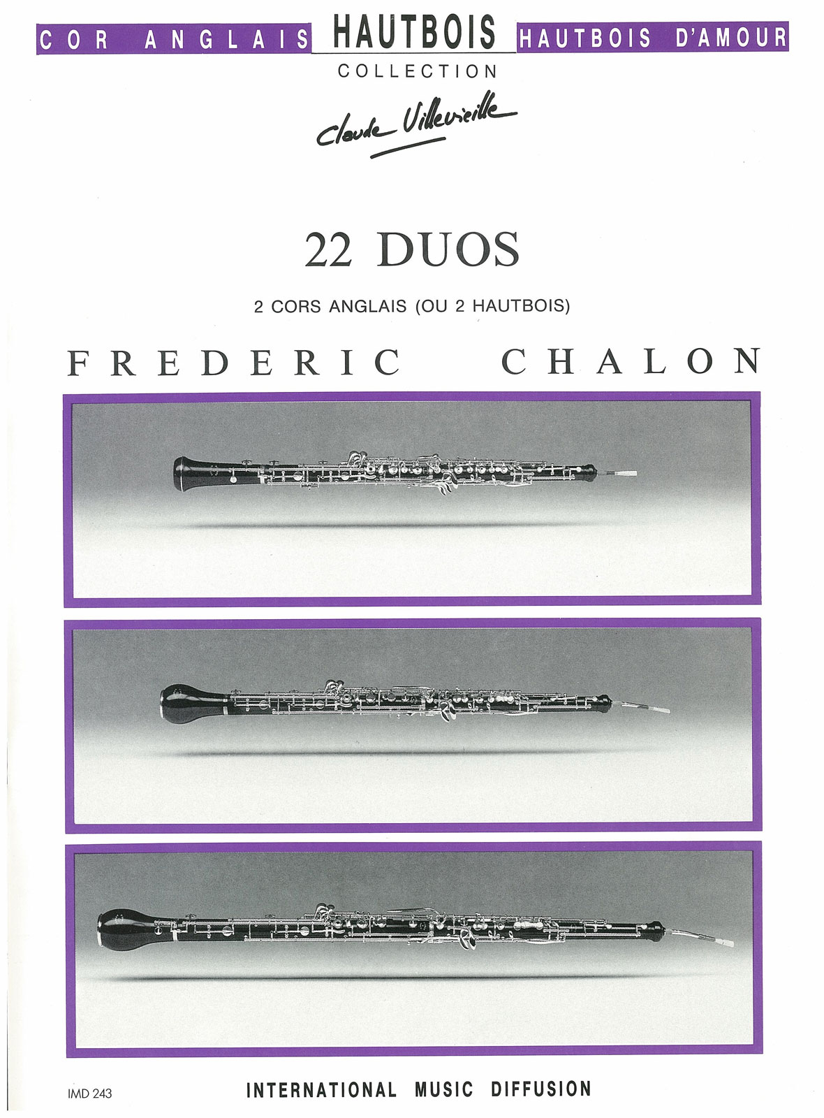 IMD ARPEGES Chalon - 22 Duos - 2 Cors Anglais Ou 2 Hautbois