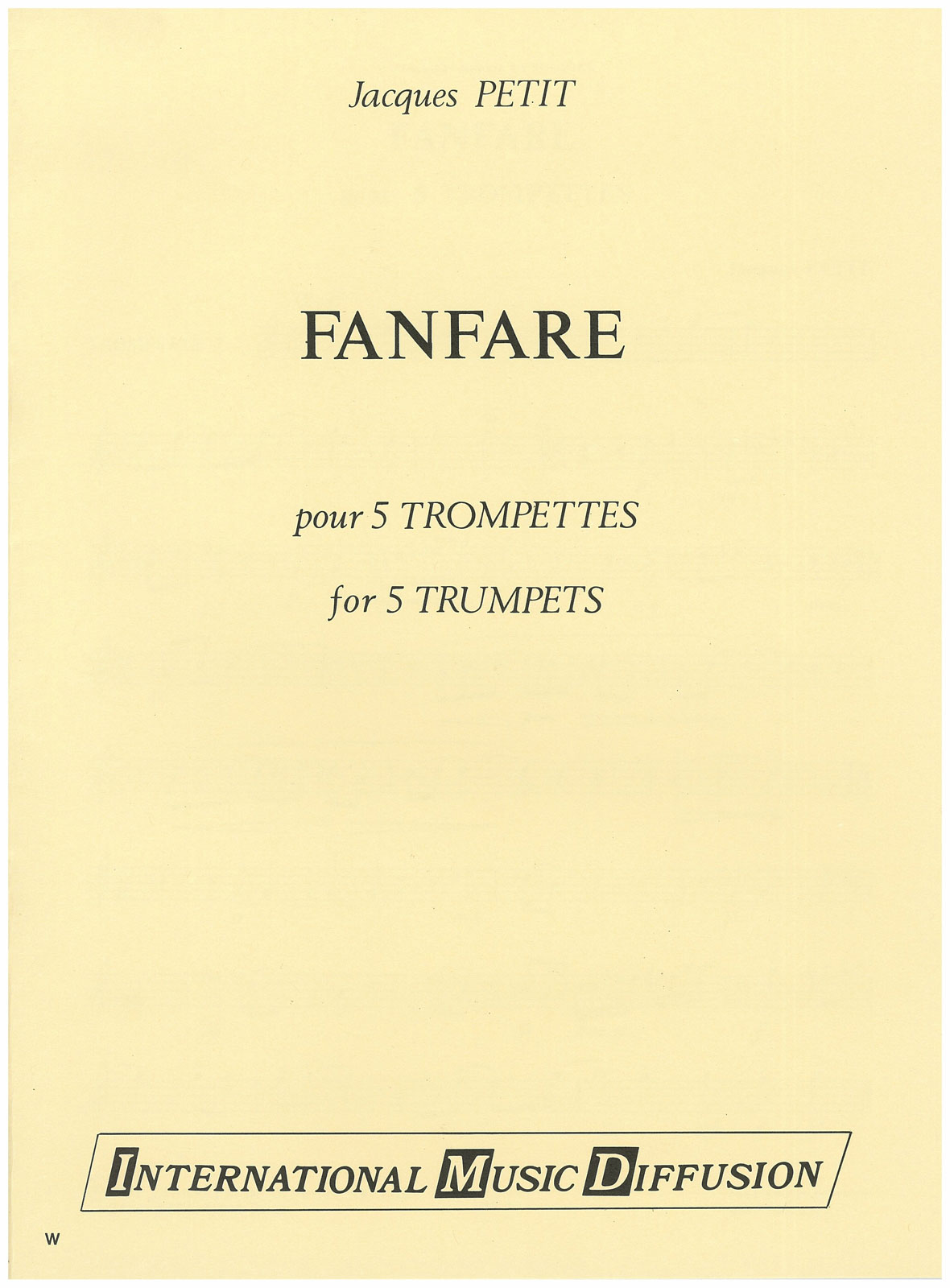 IMD ARPEGES PETIT - FANFARE - 5 TROMPETTES