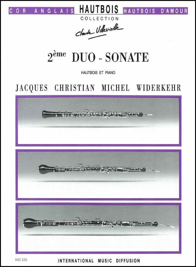 IMD ARPEGES WIDERKEHR - 2ÈME DUO SONATE EN UT MAJEUR - HAUTBOIS & PIANO