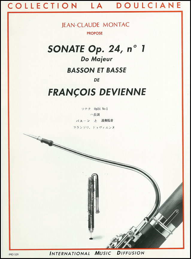 IMD ARPEGES Devienne - Sonate Op 24 N°1 En Do Majeur - Basson et Basse