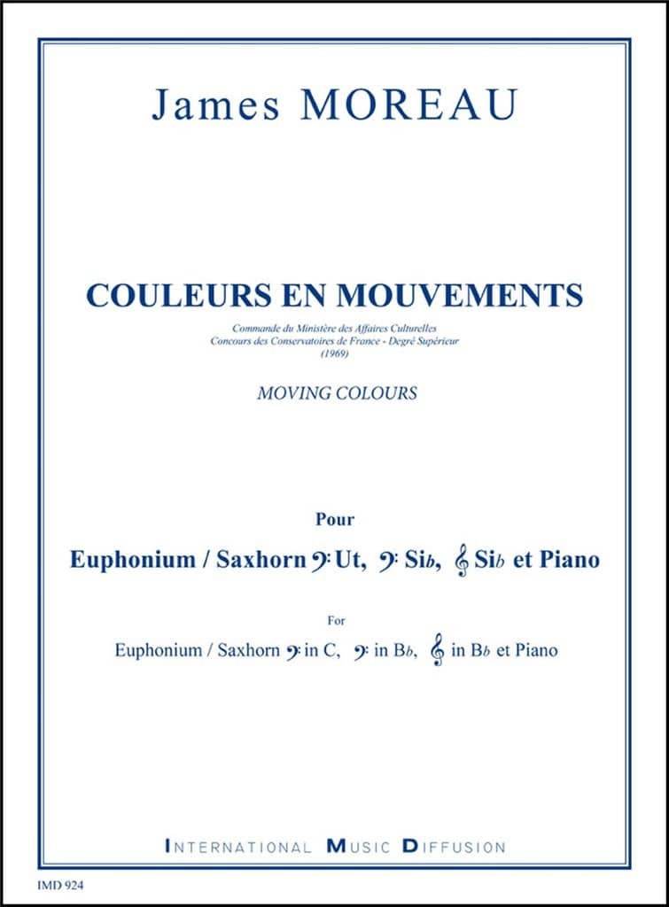 IMD ARPEGES MOREAU - COULEURS EN MOUVEMENTS - EUPHONIUM & PIANO