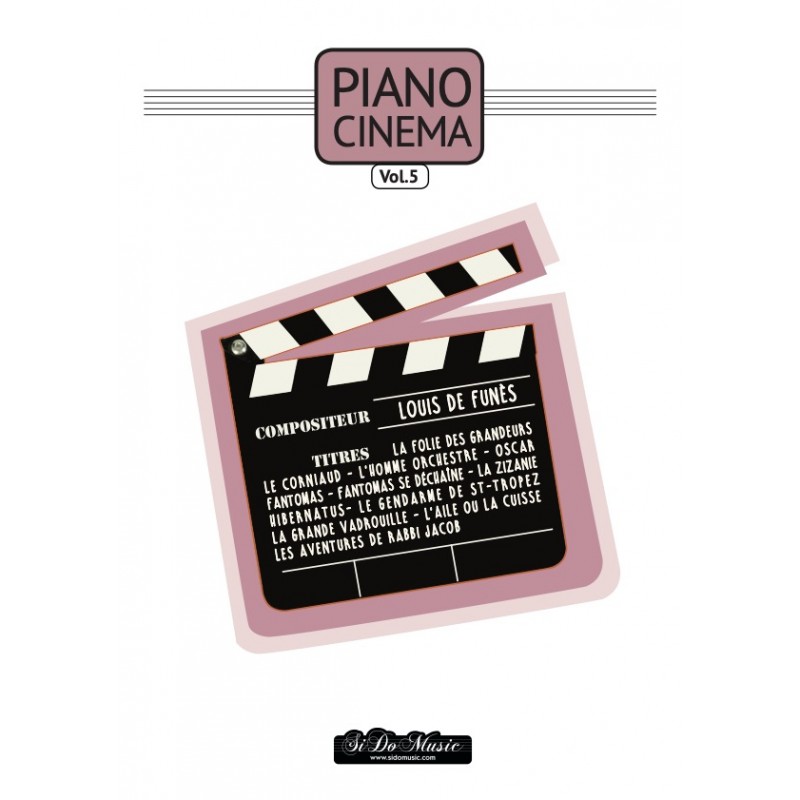 CAPTE NOTE PIANO CINEMA VOL.5 - LOUIS DE FUNES