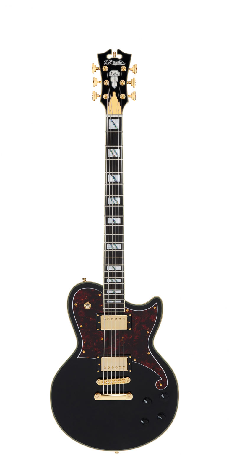 D'ANGELICO Deluxe Atlantic Baritone Solid Black