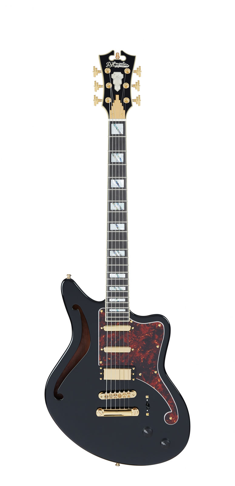 D'ANGELICO Deluxe Bedford Sh Black