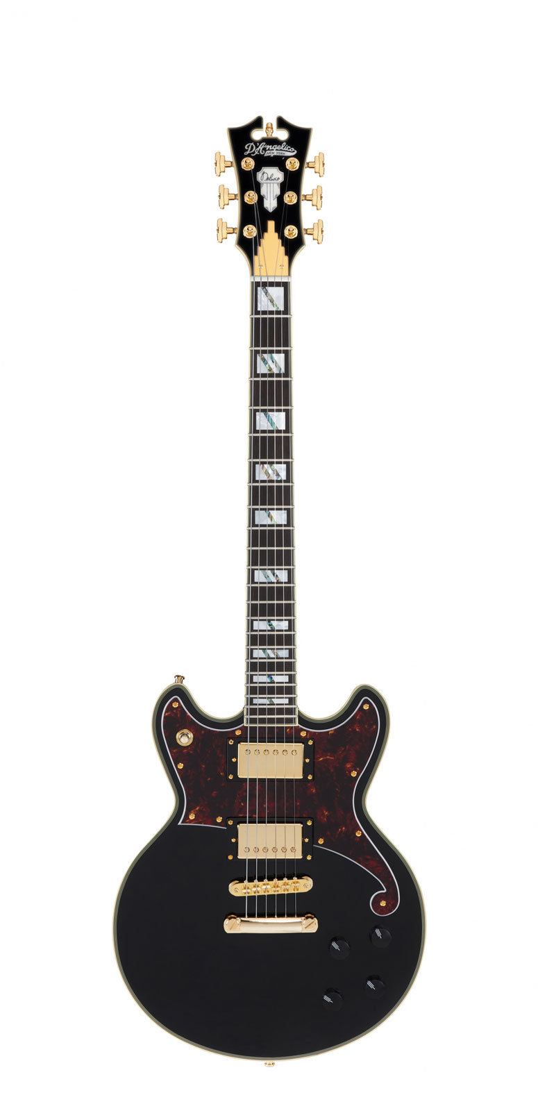 D'ANGELICO Deluxe Brighton Solid Black