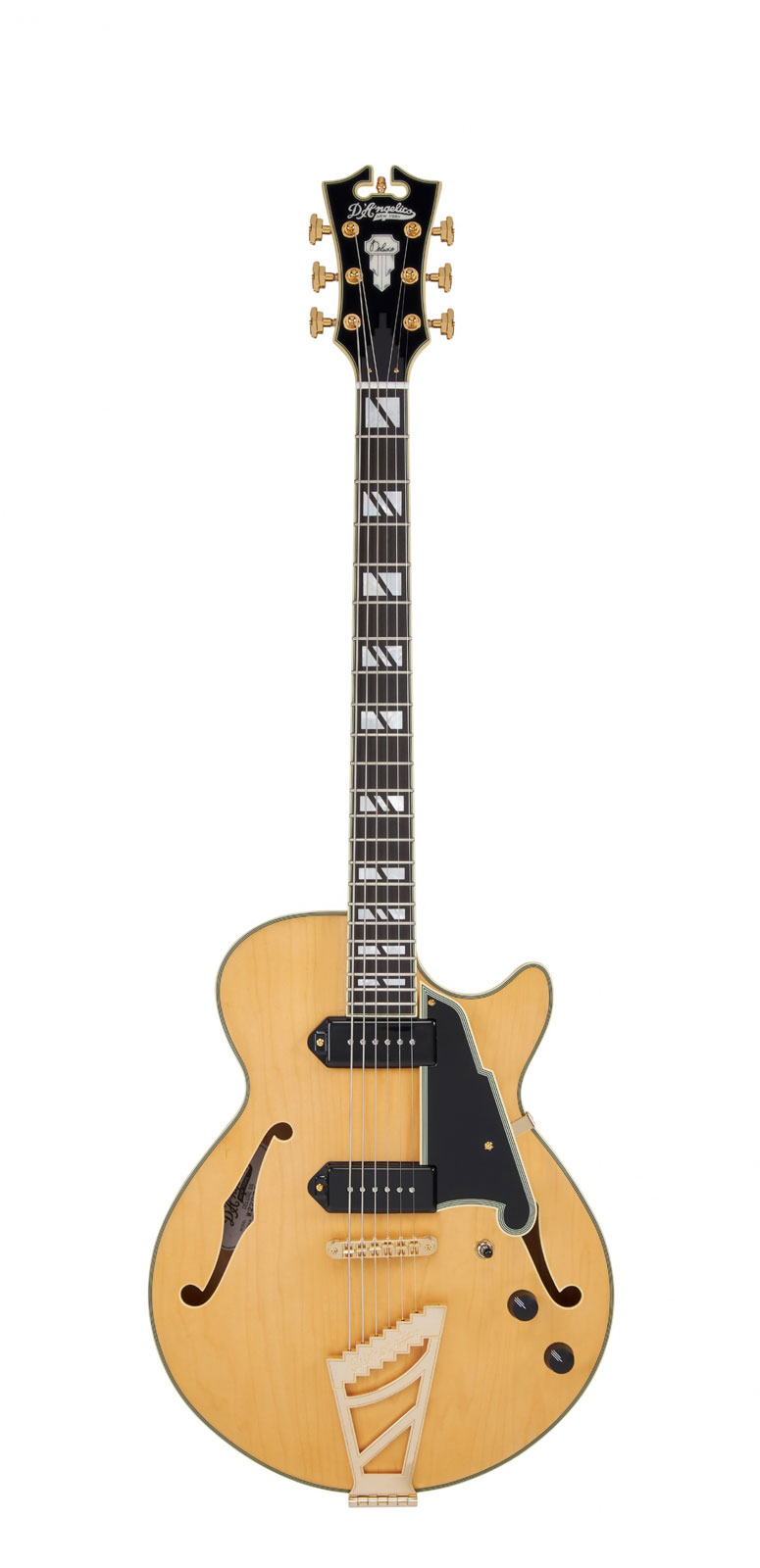 D'ANGELICO Deluxe Ss Baritone Satin Honey