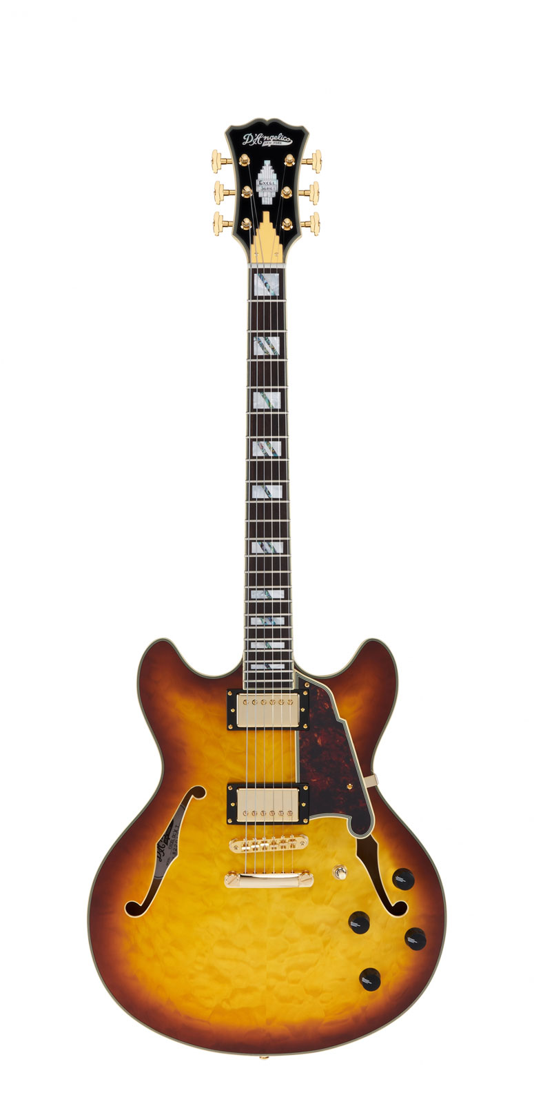 D'ANGELICO Excel Dc Xt Iced Tea Burst Quilt