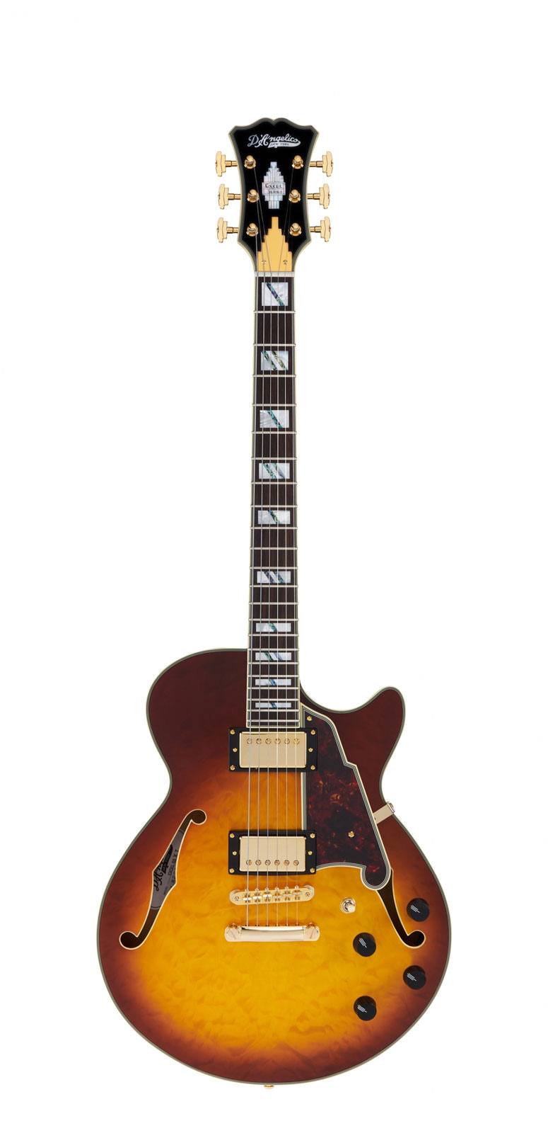 D'ANGELICO Excel SS XT Iced Tea Burst Quilt