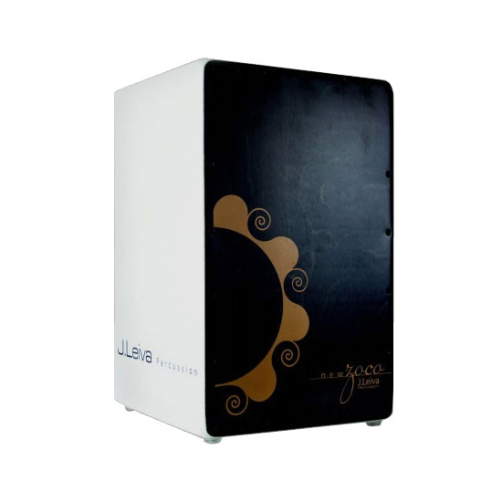 J LEIVA PERCUSSION CAJON ZOCO 2.0 BLACK AND WHITE