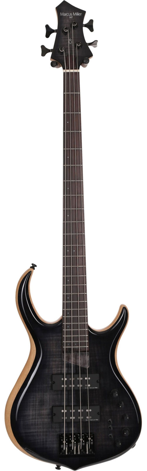 SIRE MARCUS MILLER M7 Swamp Ash-4 Tbk Rn Transparent Black