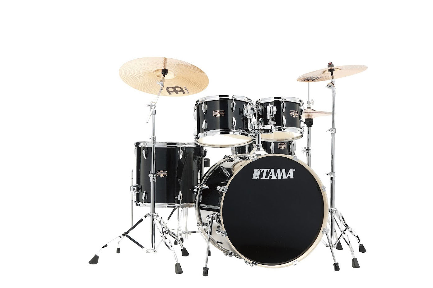 TAMA IMPERIALSTAR STAGE 22 DRUM KIT HAIRLINE BLACK