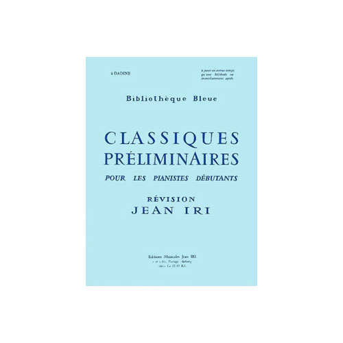 COMBRE Iri - Classiques Préliminaires - Piano