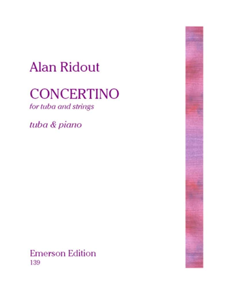 EMERSON RIDOUT ALAN - CONCERTINO FOR TUBA - TUBA & PIANO