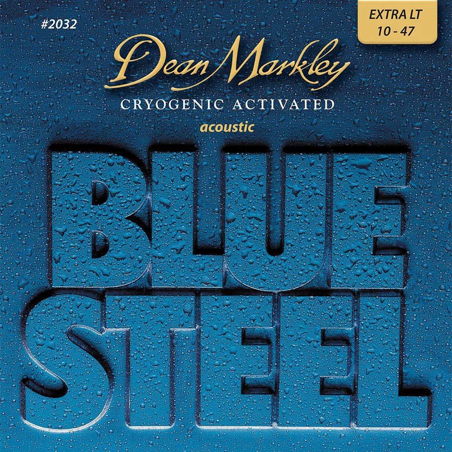 BLUE STEEL ACOUSTIC GUITAR STRINGS EXTRA LIGHT 10-47