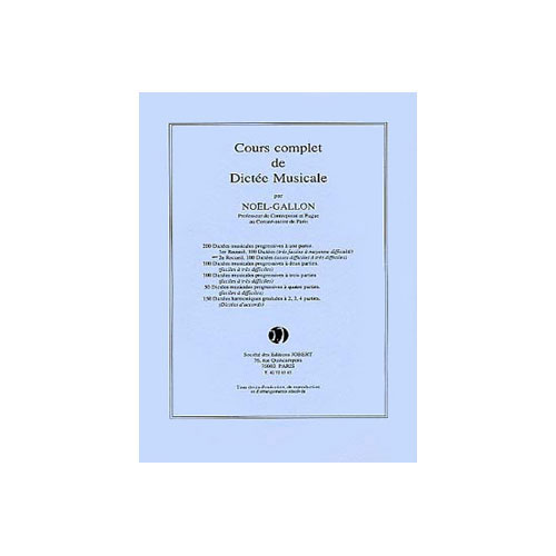 JOBERT GALLON NOEL - DICTEES PROGRESSIVES A 1 PARTIE (200) VOL.2
