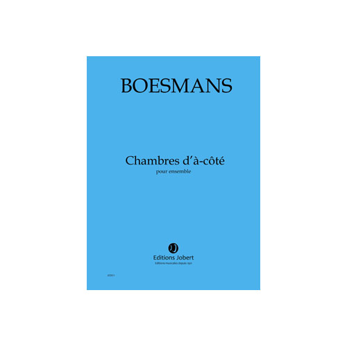 JOBERT BOESMANS PH. - CHAMBRES D'A-COTE - CONDUCTEUR
