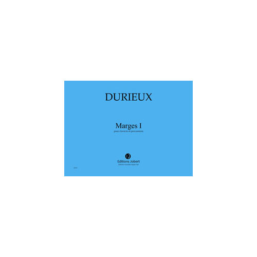 JOBERT DURIEUX FREDERIC - MARGES I - CLAVECIN ET PERCUSSIONS
